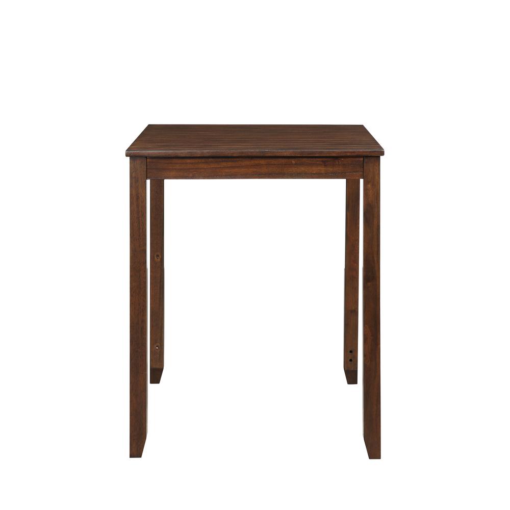 Furniture Gia Solid Wood Counter Table 2 Chairs in Cherry Brown. Picture 12