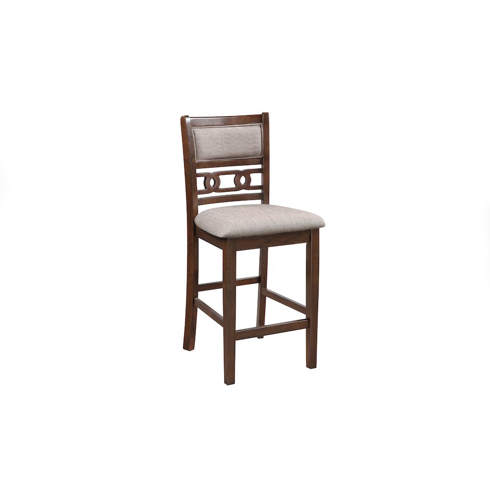 Gia Wood Counter Dining Chair in Cherry (Set of 6). Picture 4