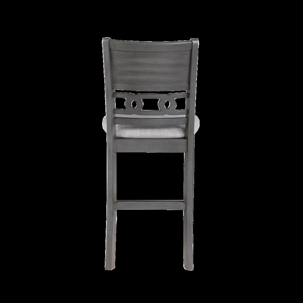 Gia Wood Counter Dining Chair in Gray (Set of 6). Picture 7
