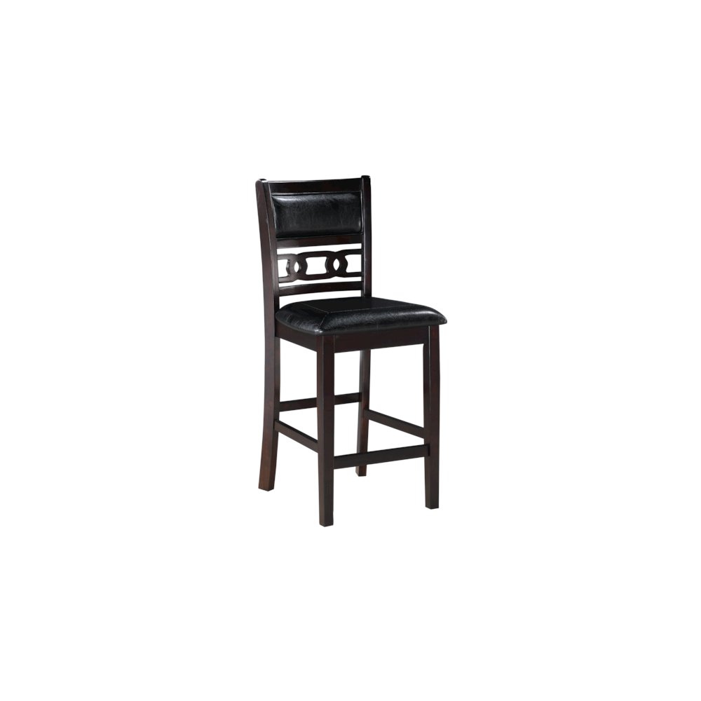 Gia Wood Counter Dining Chair in Ebony (Set of 6). Picture 4