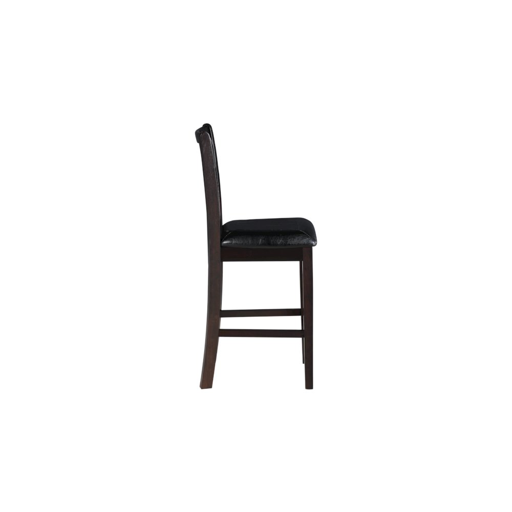 Gia Wood Counter Dining Chair in Ebony (Set of 6). Picture 6