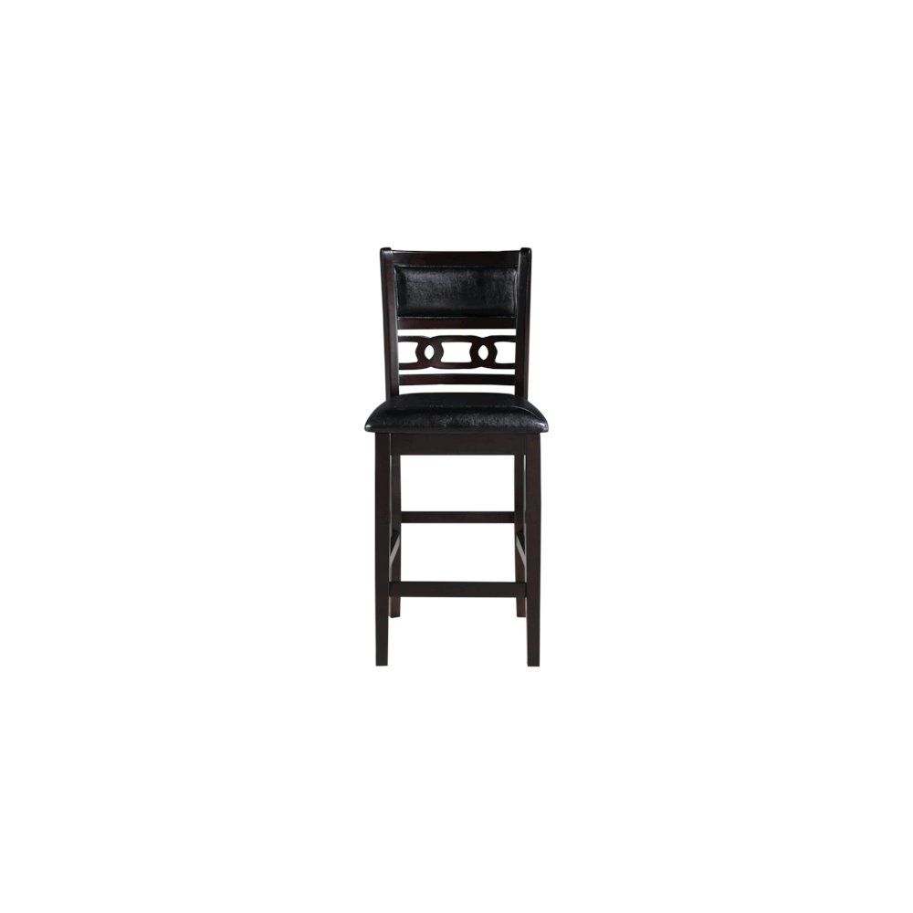 Gia Wood Counter Dining Chair in Ebony (Set of 6). Picture 5