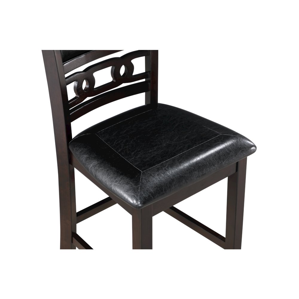 Gia Wood Counter Dining Chair in Ebony (Set of 6). Picture 8