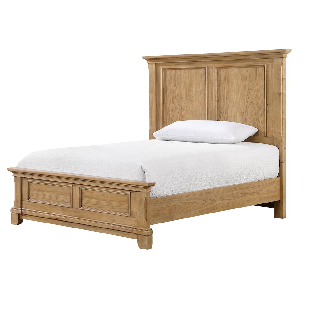 Sunstone Wood Full Size Panel Bed in Natural. Picture 1