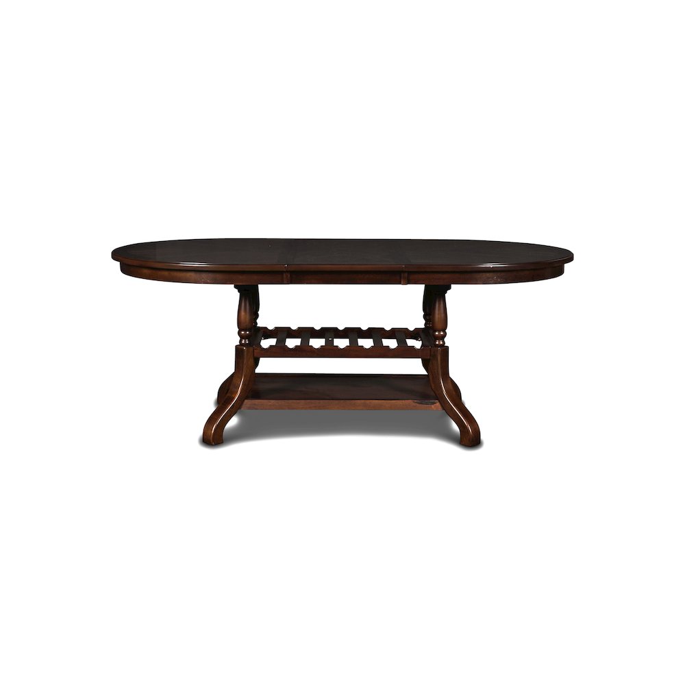 Furniture Bixby Contemporary Solid Wood Dining Table in Espresso. Picture 1