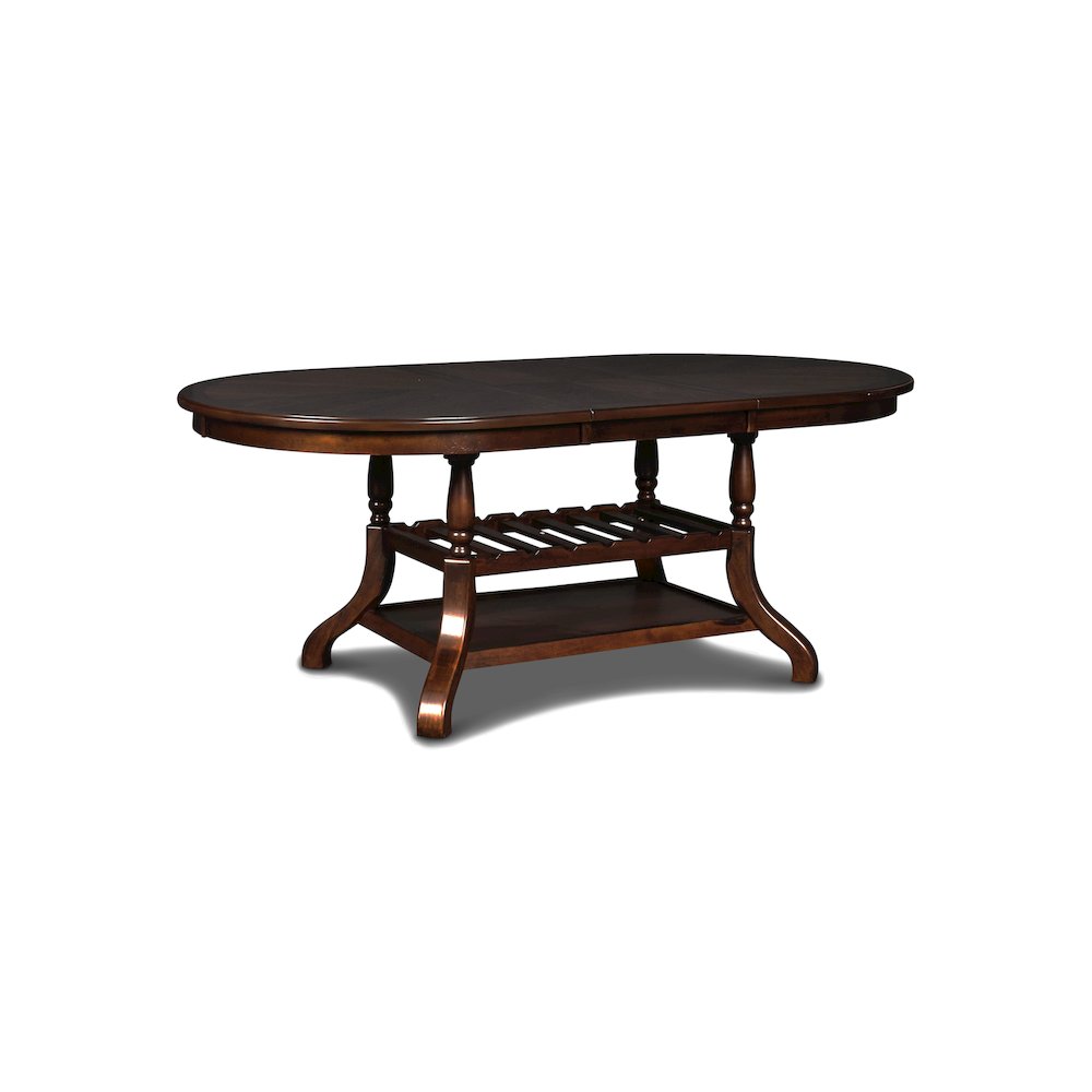Furniture Bixby Contemporary Solid Wood Dining Table in Espresso. Picture 4