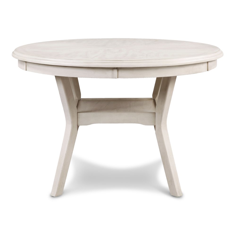 Amy 5-Piece Wood Round Dining Set, Bisque. Picture 4