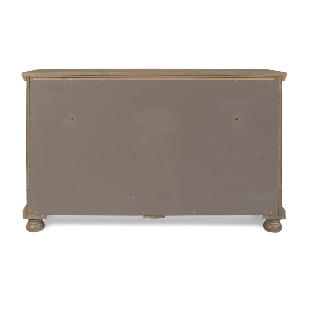 Furniture Allegra Solid Wood Engineered Wood Dresser in Pewter. Picture 6