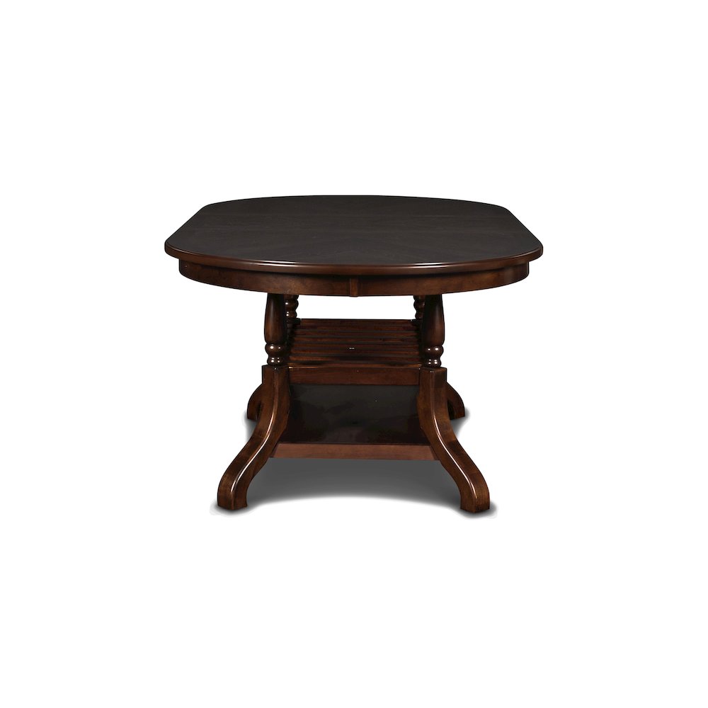 Furniture Bixby Contemporary Solid Wood Dining Table in Espresso. Picture 2