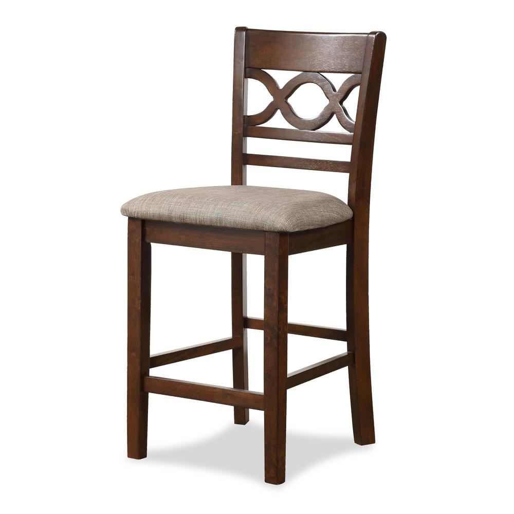 Furniture Cori 5-Piece Solid Wood Counter Set in Brown. Picture 8