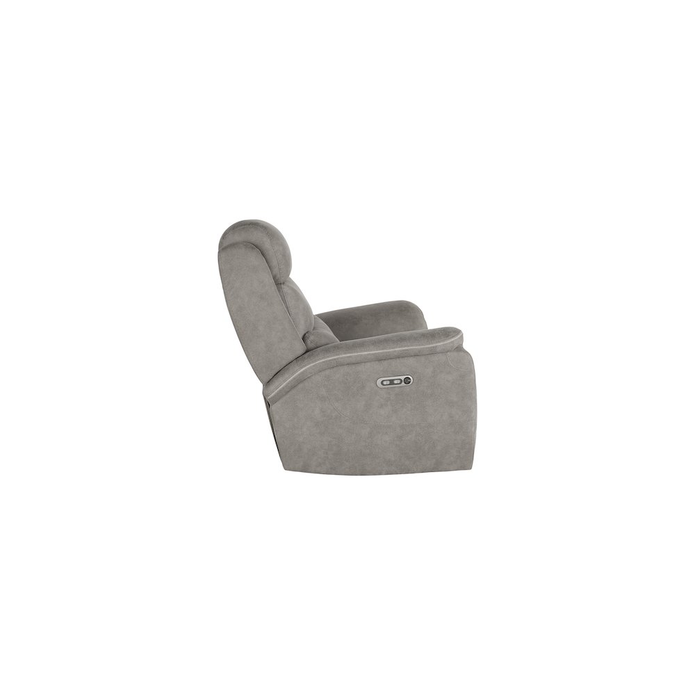 Kamari Fabric Power Glider Recliner, Gray. Picture 3