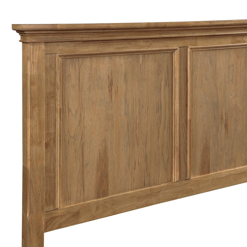 Sunstone Wood King Panel Bed in Honey Brown. Picture 7