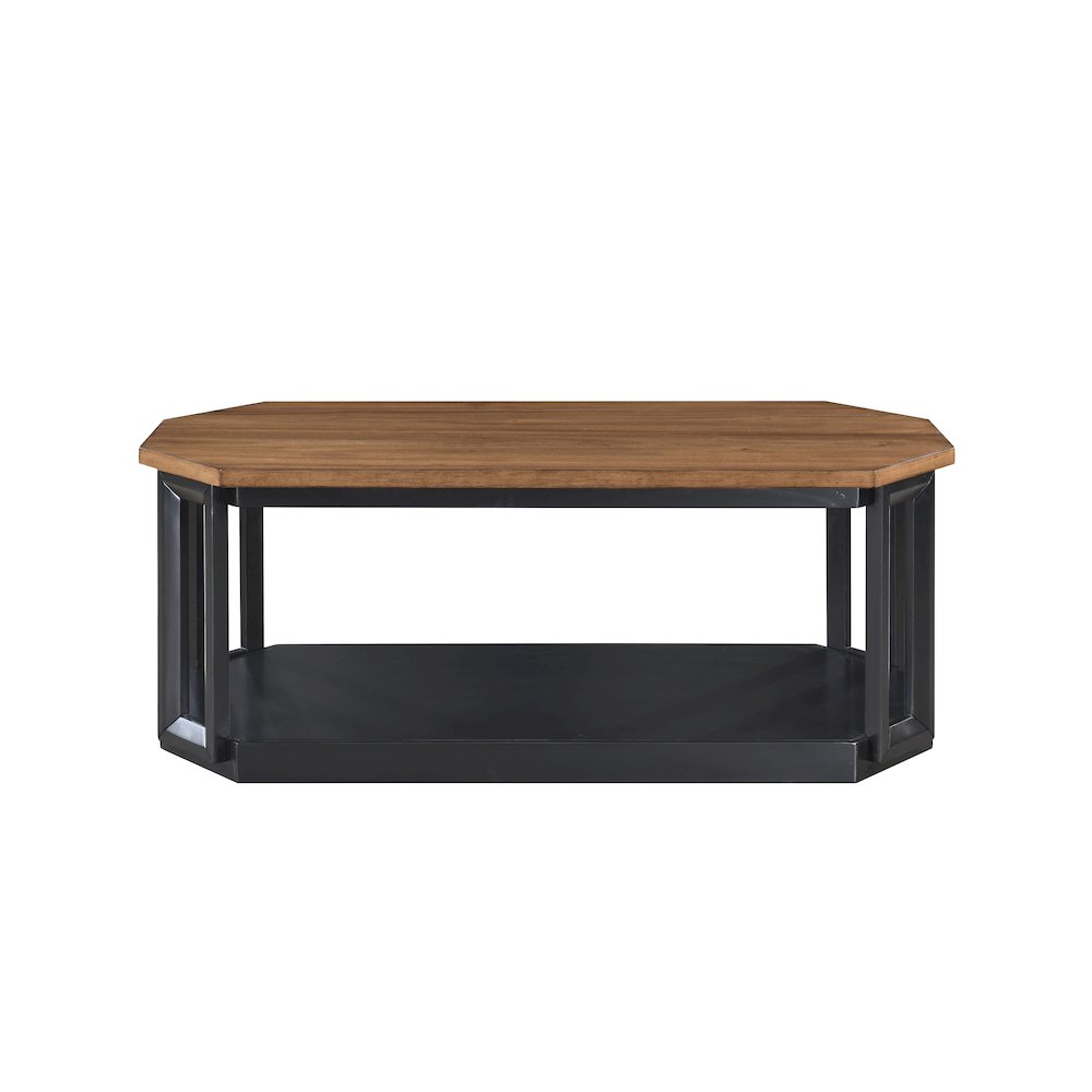 Decker 3-Piece Wood Occasional Table Set in Black/Brown. Picture 4