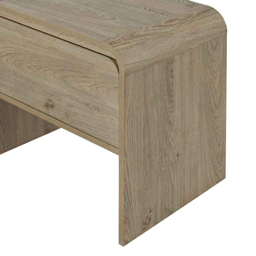Mara 2-Piece Wood End Table/Bedside Table in Natural. Picture 7