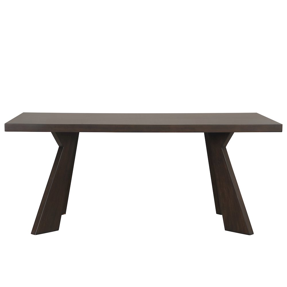 Chestnut Ridge 72" Wood Dining Table in Brown. Picture 1