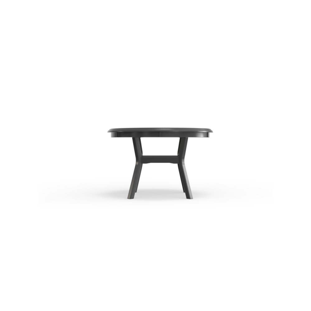 Gia 5-Piece 47" Wood Round Dining Set, Gray. Picture 3