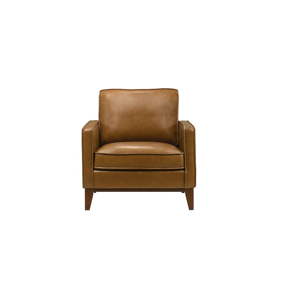 Caspar Leather Arm Chair in Caramel (Set of 2). Picture 4