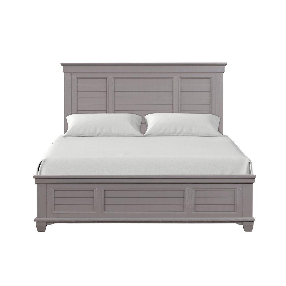 Jamestown Wood King Bed, Gray. Picture 3