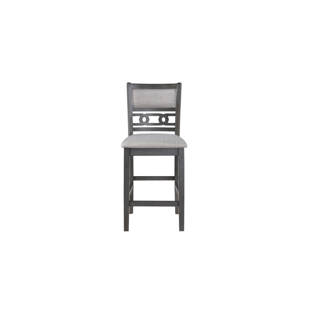 Furniture Gia Solid Wood Counter Table 2 Chairs in Gray. Picture 12