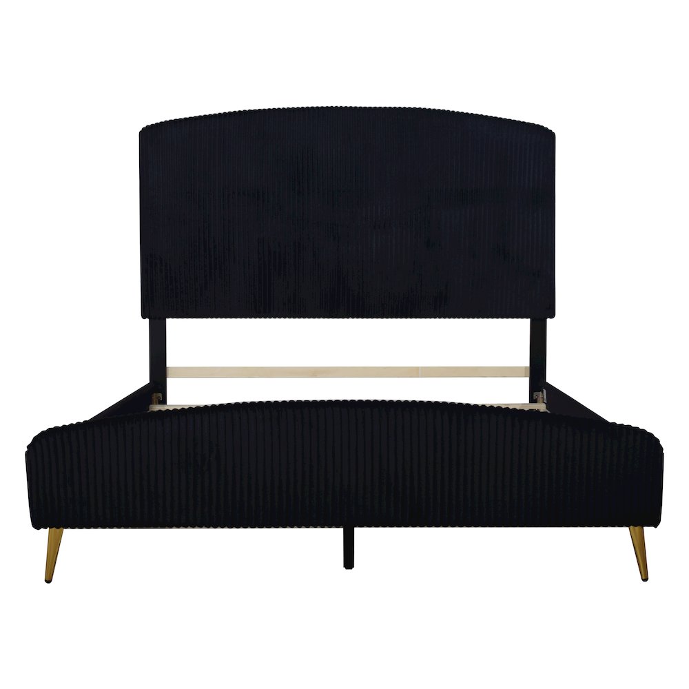 Kailani Wood Queen Bed, Black. Picture 4