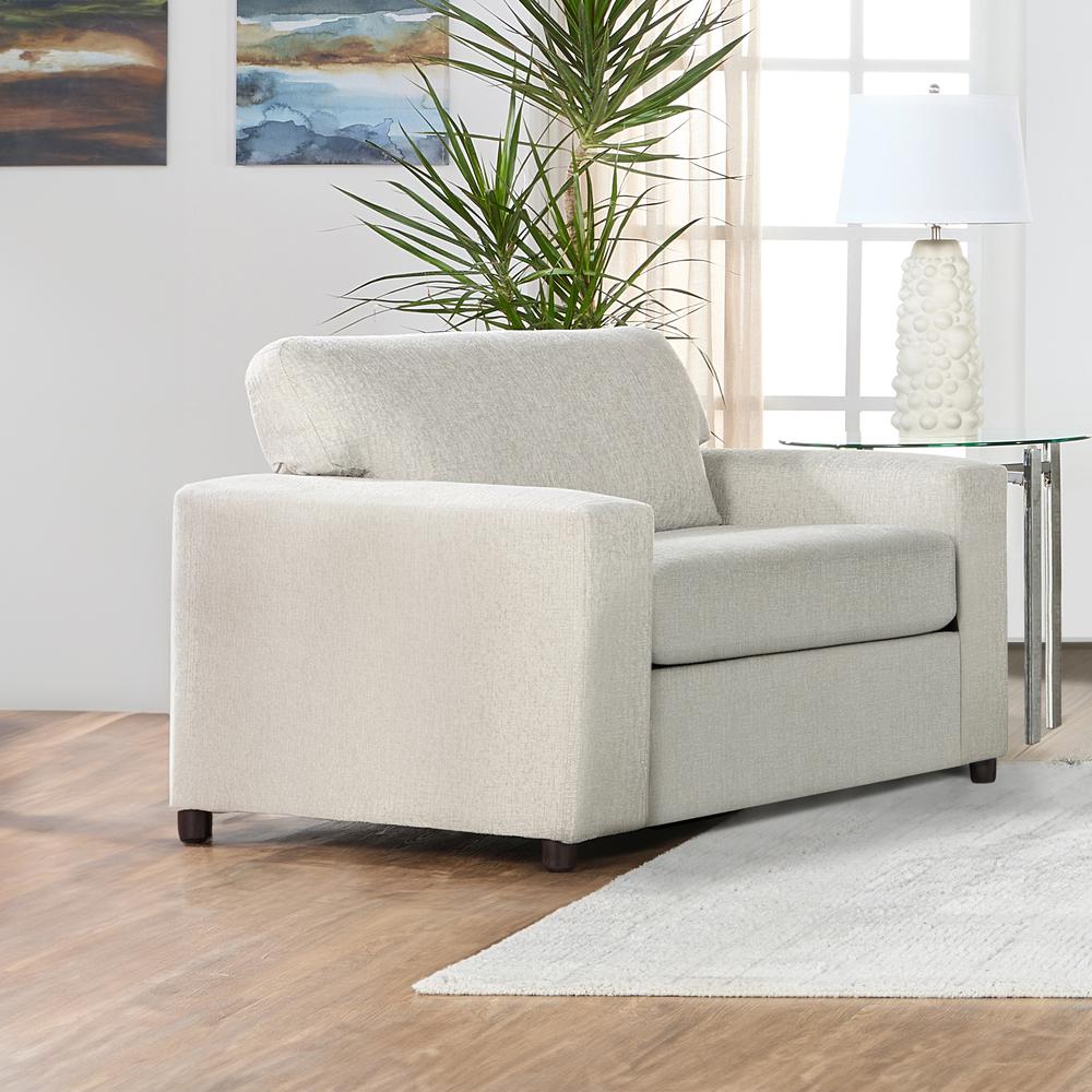 Kylo Natural Polyester Fabric Oversized Chair and a Half. Picture 4