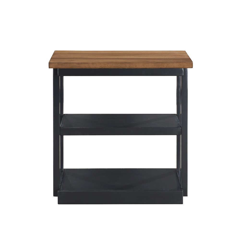 Decker 3-Piece Wood Occasional Table Set in Black/Brown. Picture 9