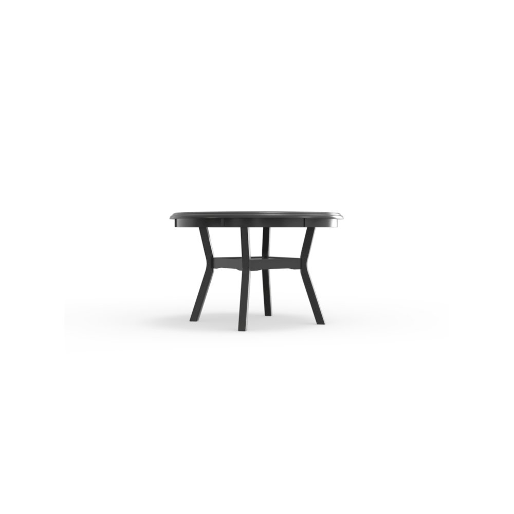 Gia 5-Piece 47" Wood Round Dining Set, Gray. Picture 4