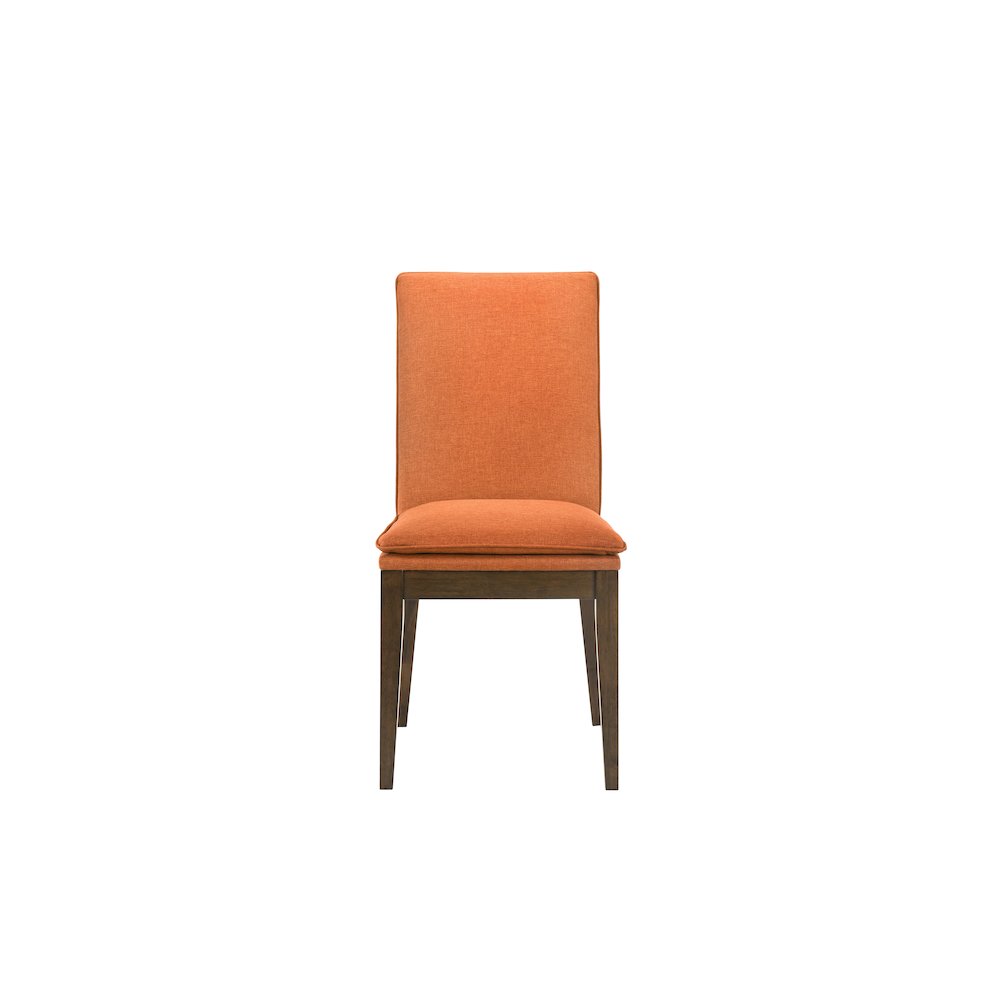 5-Piece Wood Dining Set in Brown and Orange. Picture 8