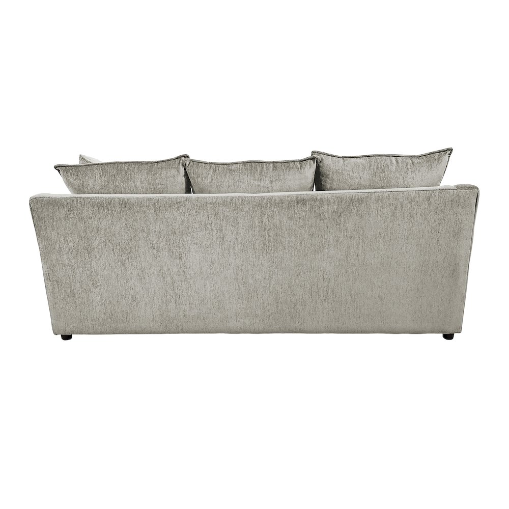 Sylvie Polyester Upholstered Sofa in Light Gray. Picture 4