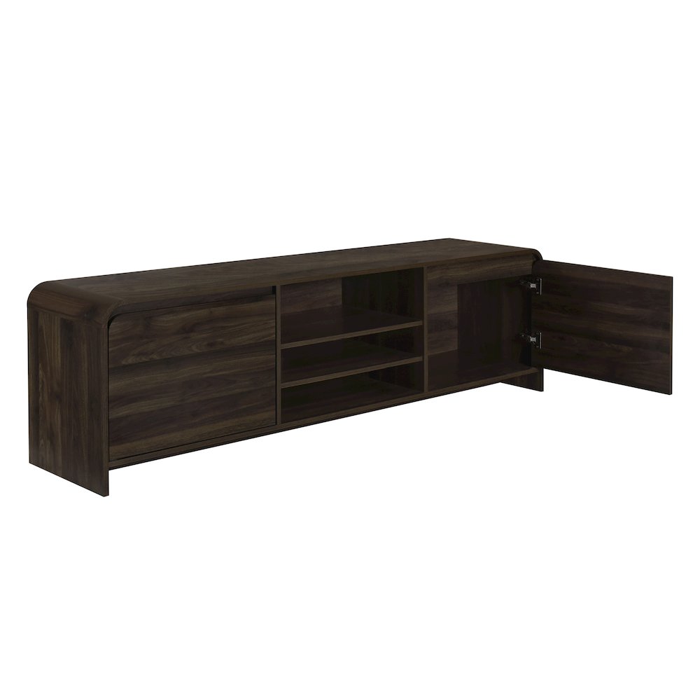 Mara Wood Walnut TV Stand. Picture 5