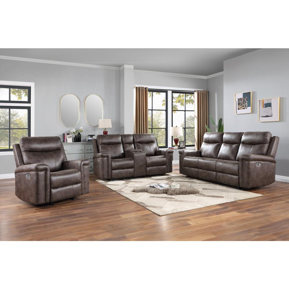 Quade Glider Recliner W/Pwr Fr-Mocha. Picture 9