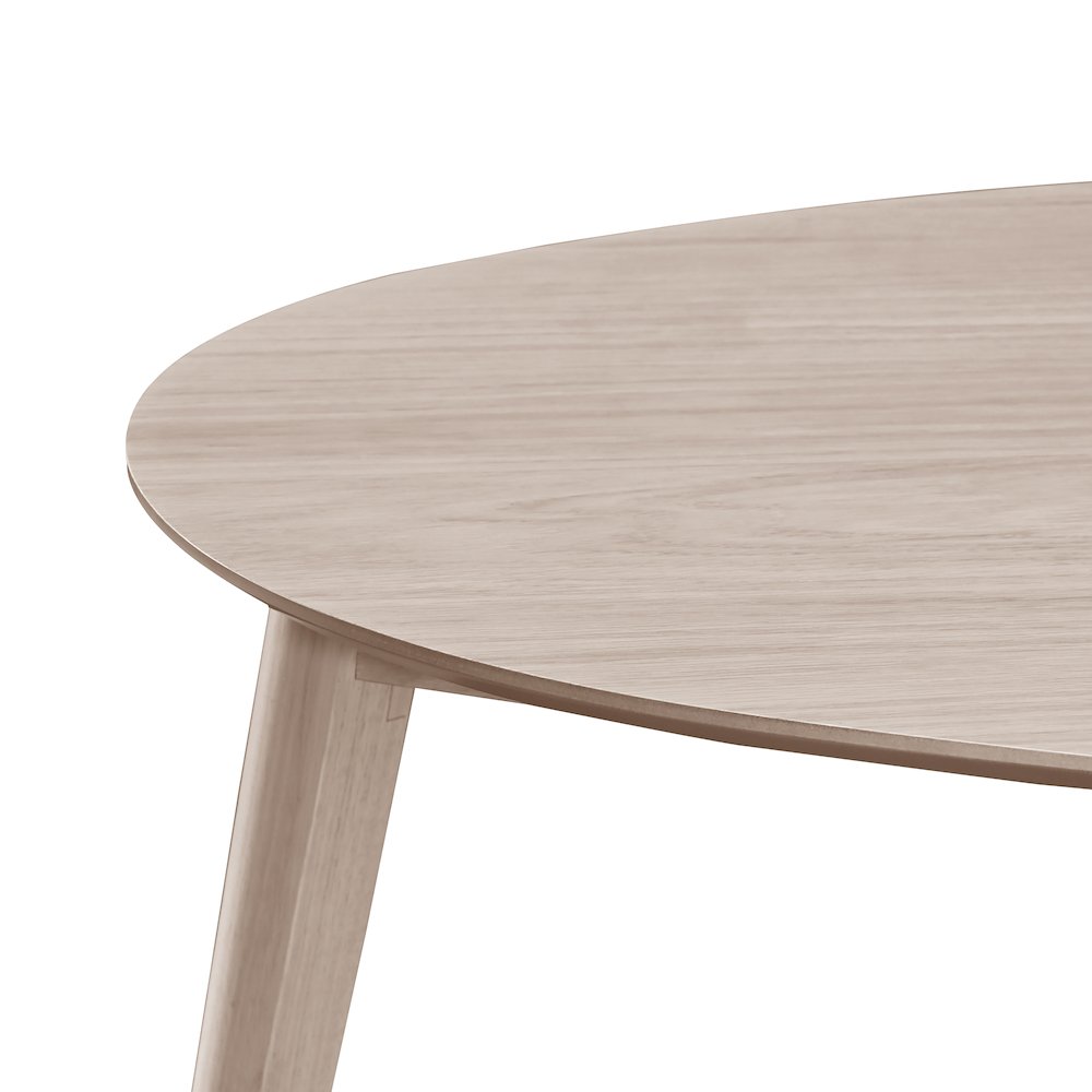Oscar Wood Corner Table, White Ash. Picture 4