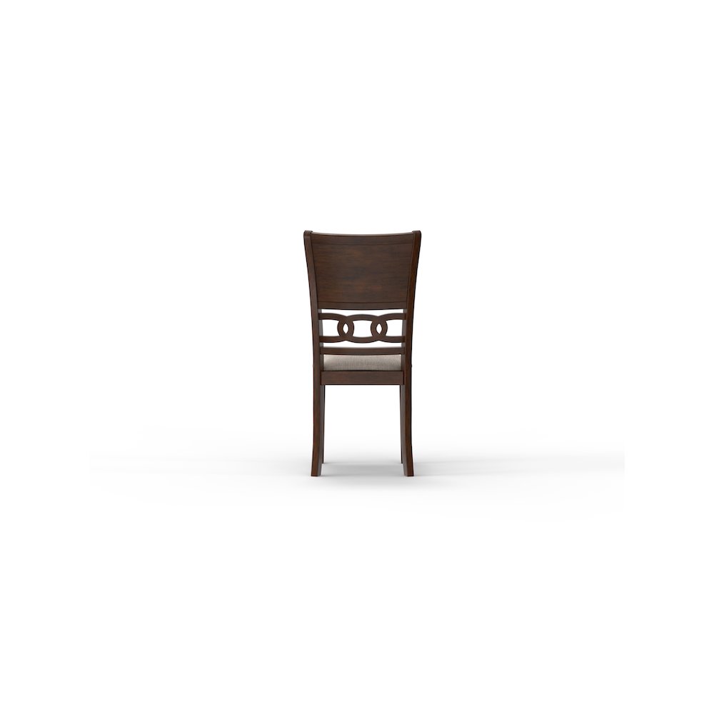 Gia 5-Piece 47" Wood Round Dining Set, Cherry. Picture 8