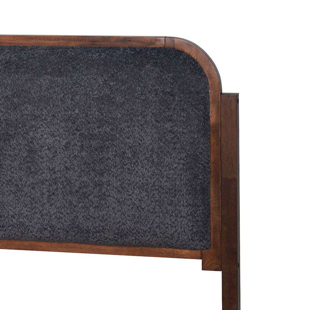 New Classic Furniture Hawthorne Wood Queen Platform Bed in Walnut/Charcoal. Picture 5
