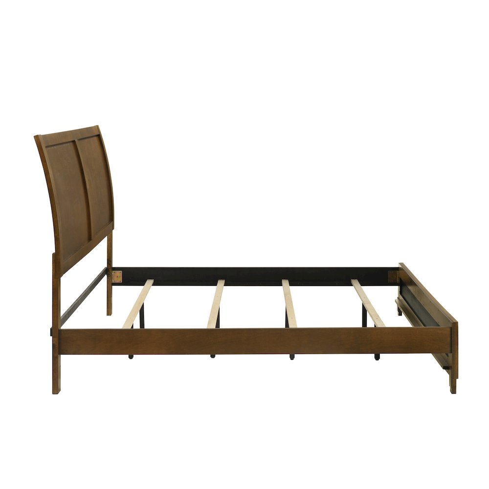 Ballard Wood King Panel Bed in Walnut Brown. Picture 3