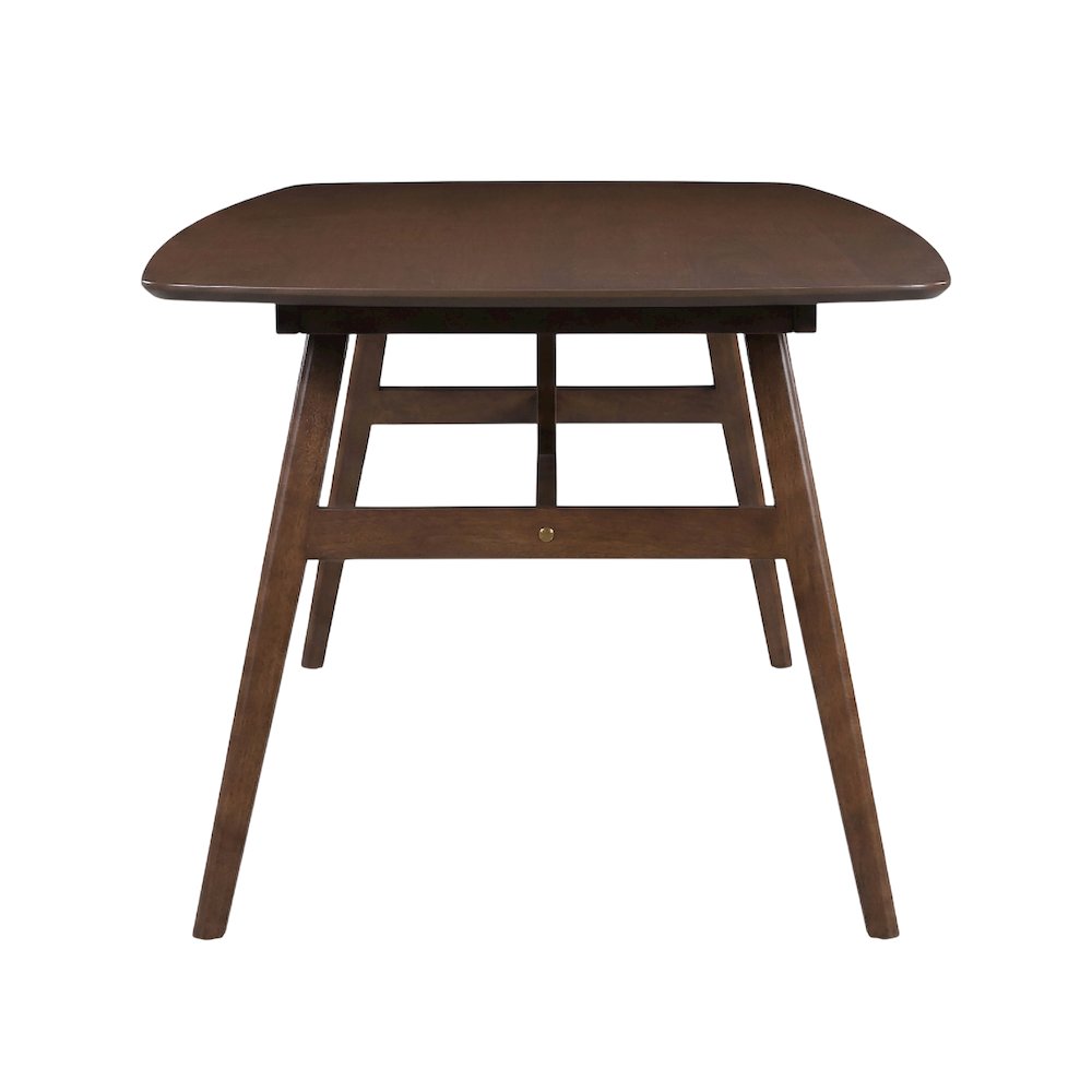 Miller 5-Piece Wood Rectangular Dining Set in Walnut. Picture 4