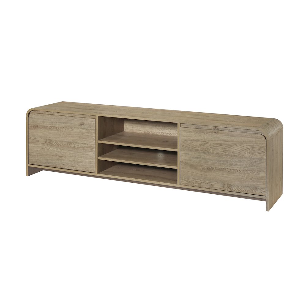 Mara Wood Natural TV Stand. Picture 1