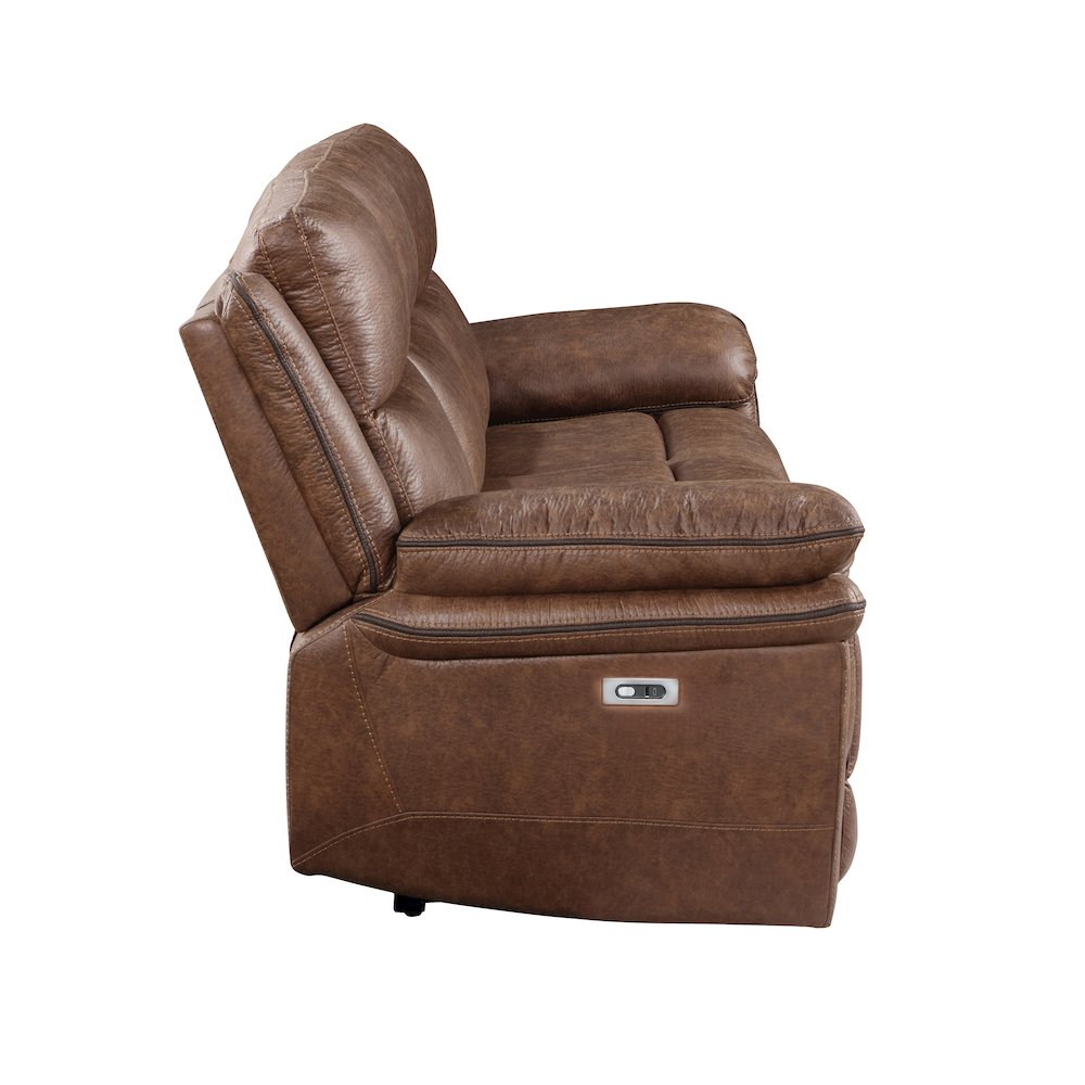 Ryland Sofa W/Pwr Fr- Brown. Picture 3