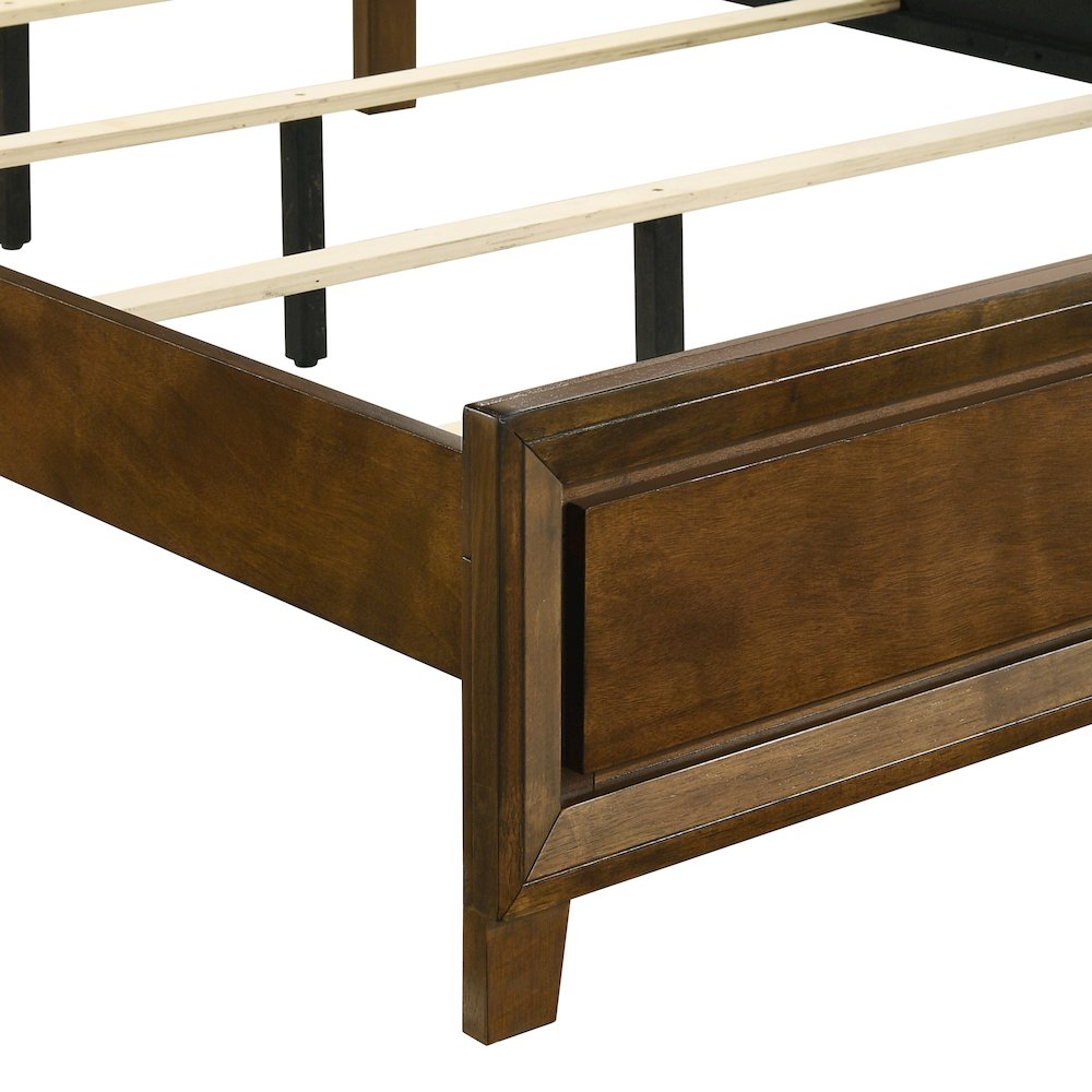 Ballard Wood Full Panel Bed in Walnut Brown. Picture 5