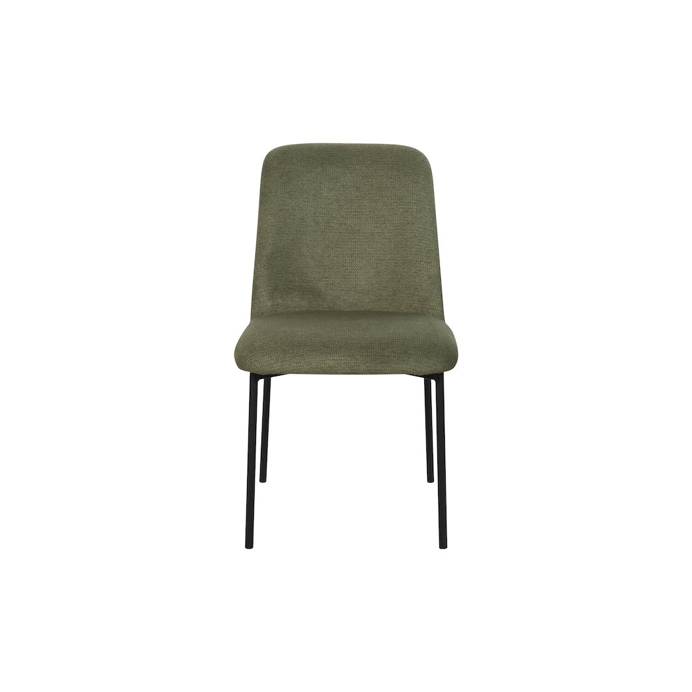 Erik Metal & Fabric Side Chair (Set of 2), Green. Picture 2
