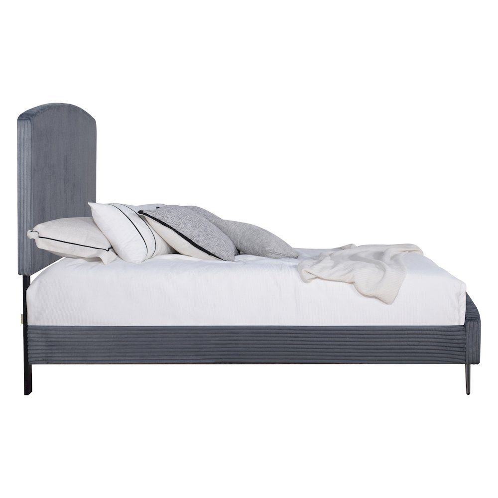 Kailani Wood Queen Bed, Gray. Picture 7