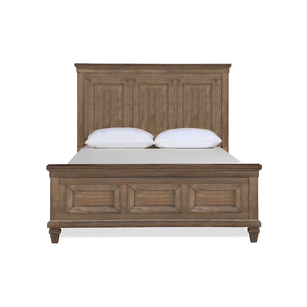 Mariana Wood Queen Size Bed, Vintage Mocha. Picture 2