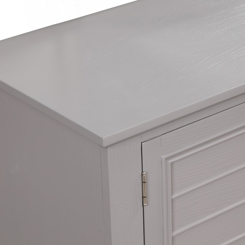 Jamestown Wood 5-Drawer Dresser, Gray. Picture 7