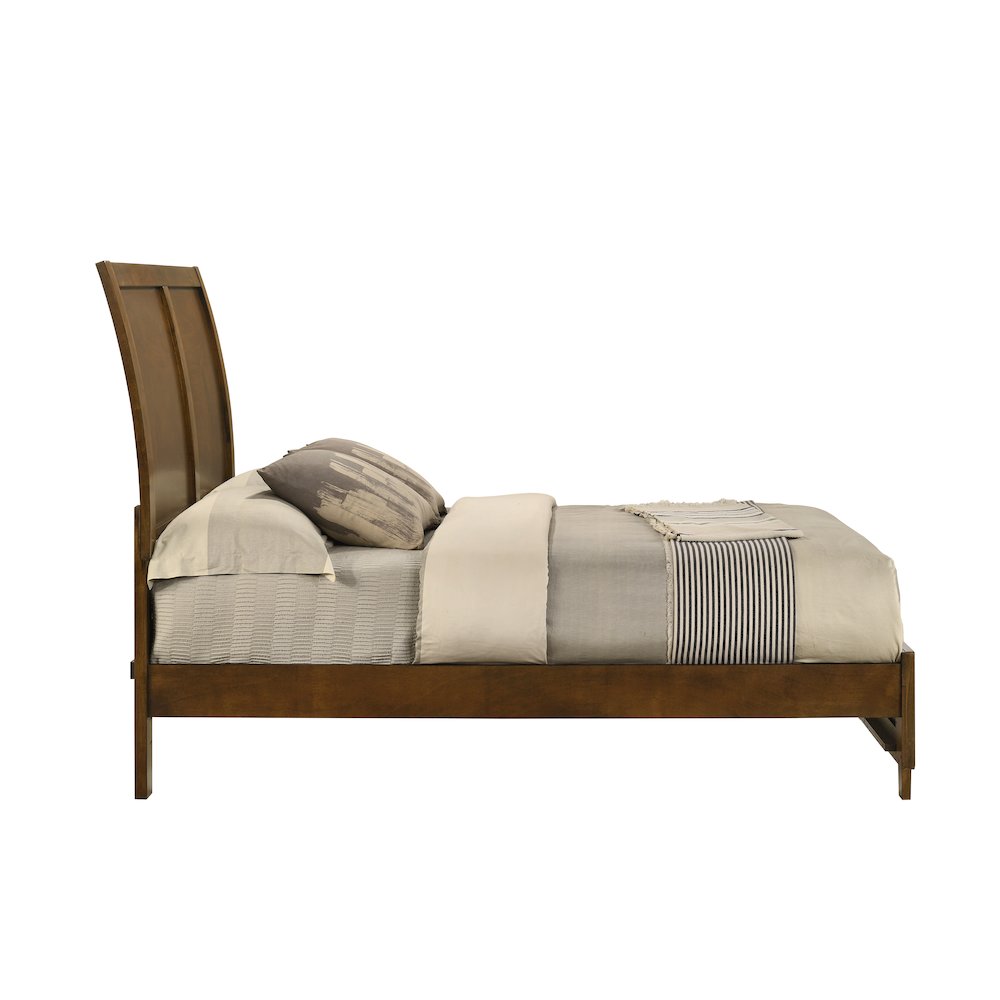 Ballard Wood Full Panel Bed in Walnut Brown. Picture 3