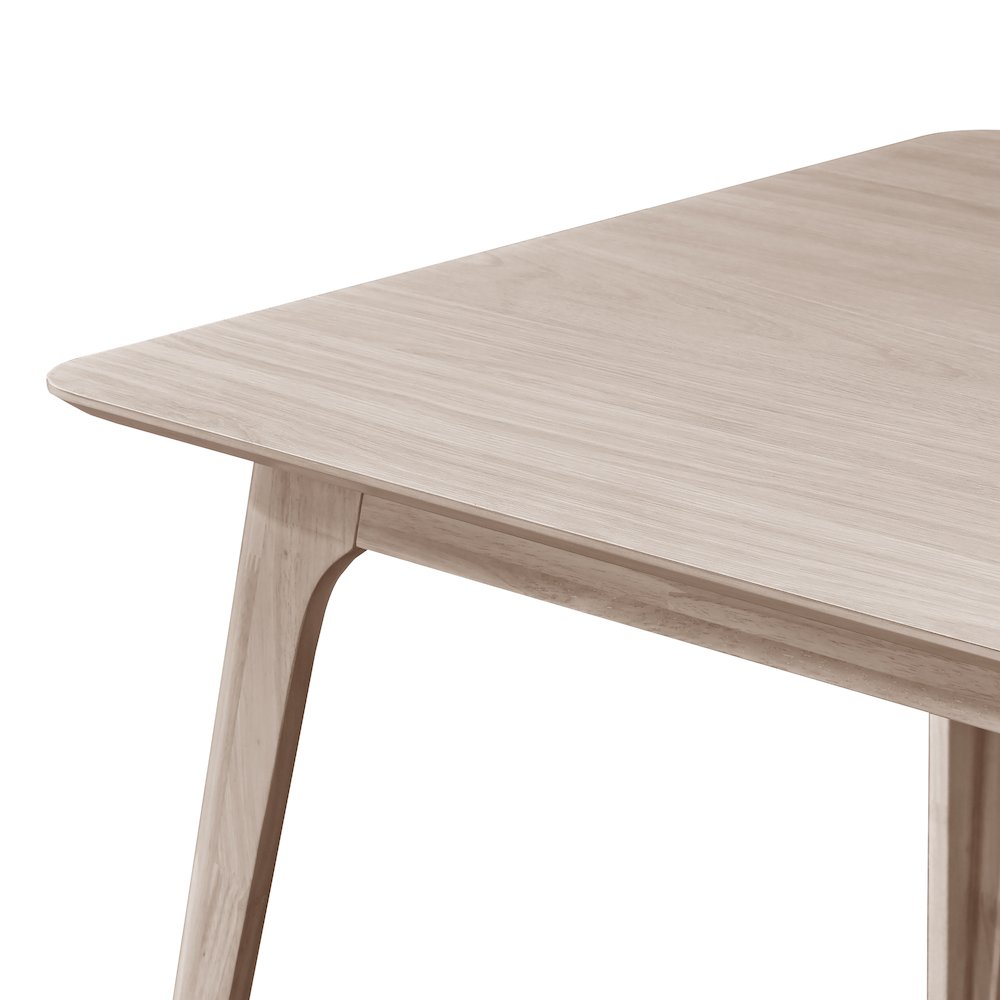 Oscar 60 in. Rectangle Wood Dining Table, White Ash. Picture 5