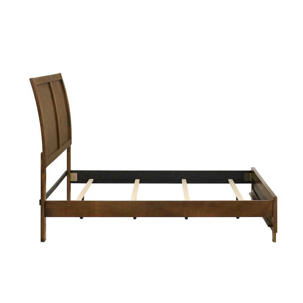Ballard Wood Full Panel Bed in Walnut Brown. Picture 4