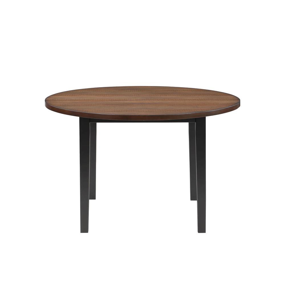 Potomac 48" Round Dining Table & 4 Chairs-Brown/Black. Picture 6
