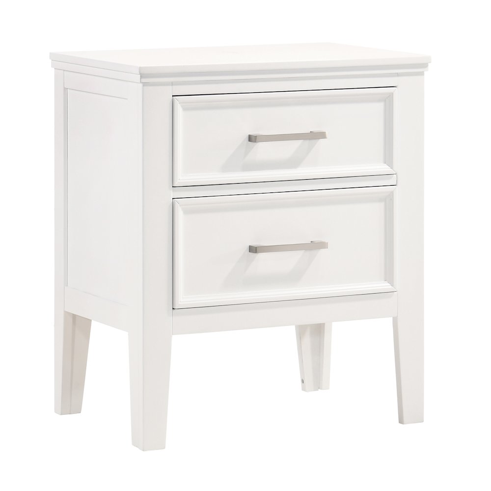 Andover Wood Nightstand in White (Set of 2). Picture 2
