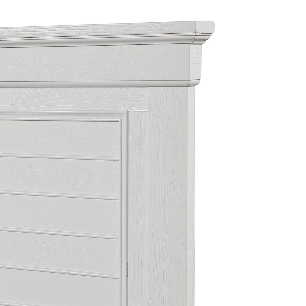 Jamestown Wood King Bed, White. Picture 6