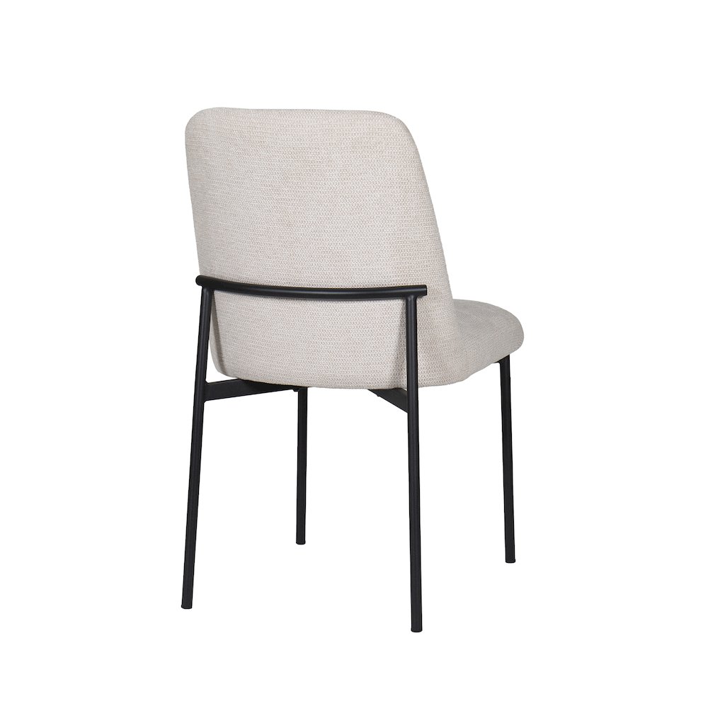 Erik Metal & Fabric Side Chair (Set of 2), Beige. Picture 5